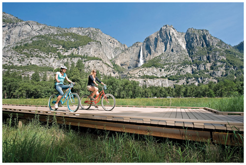 Bicycling in Yosemite Valley. Photo courtesy of DNC