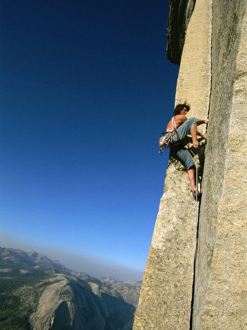 Free-styling on Half Dome. Jimmy Chin AllPosters.com