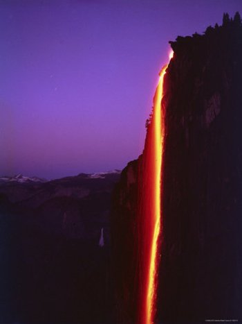 Yosemite's Historic Firefall-AllPosters.com